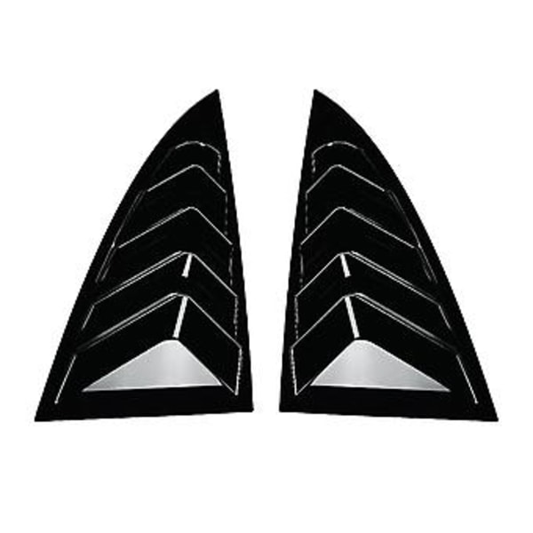 Bakrutevindudeksel for Model 3 2024 Louver Side Vent Trim Trekant Tilbehør, Svart