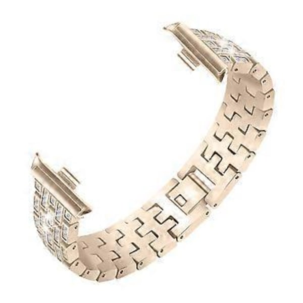 Tyyppi A Xiaomi Smart Band 8 Pro -rannekkeelle, strassikoristeinen 5-helminen metallinen kellon ranneke (tyyli A)
