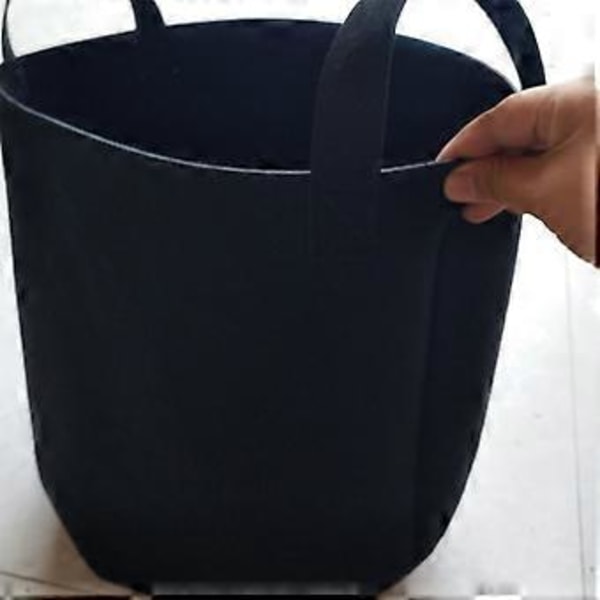 5-pack Återanvändbara Växtpåsar i Filt - Andningsbara och Portabla Trädgårdsplanteringspåsar för Grönsaker och Blommor