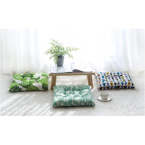 (Grön) Set med 2 matstolsdynor, trädgårdsstolsdynor, kit
