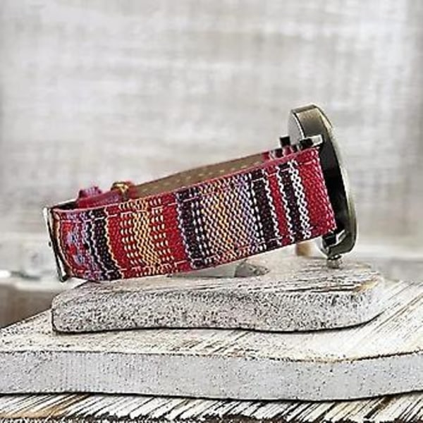 Multifarvet Regnbue Mønster Ure, Børne Quirky Boho Hippie Ur, Fantastiske Ure Gave Til Kvinder Pige, PU Læder Vævet Rem Ure