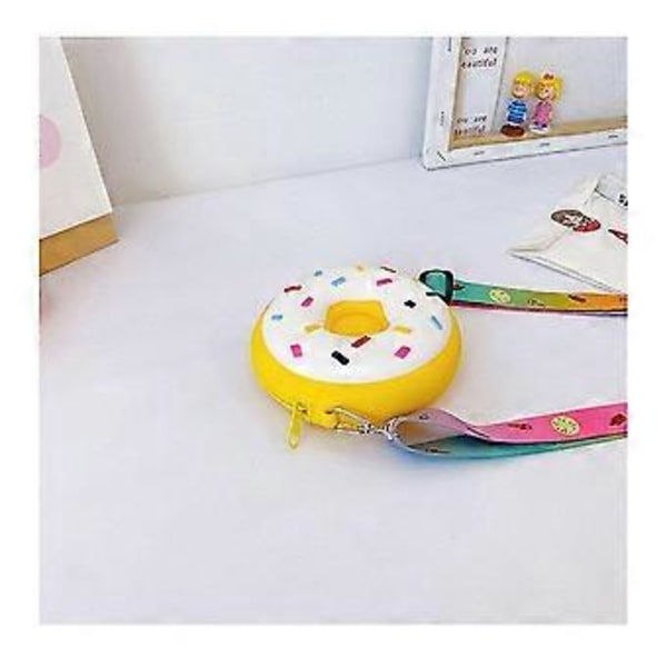 Donut Børne Pung Børnetaske Møntpung Sød Børne Møntpung Vilde Drenge Og Piger Messenger Taske Silikone Børnetaske Multi-farve Mulighed (gul)