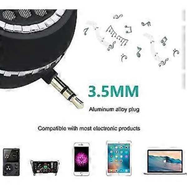 Portabel Högtalare, Mini Mobiltelefonhögtalare Med 3,5 mm Aux Ljudgränssnitt I Micro Usb-Port Klar Bas