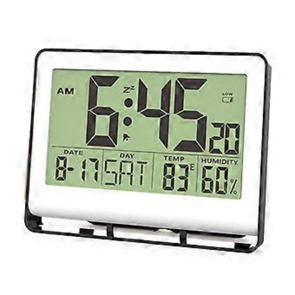Kreativ enkel väggklocka, elektronisk klocka, temperatur- och luftfuktighetsväckarklocka