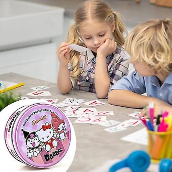 Cartoon Spot It Matchande Kortspel Logiskt Resonemang Övning Brädspel Present Till Barnens Dag (Care Bears)