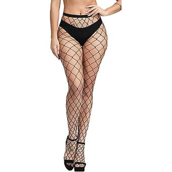 Fishnet Strumpbyxor Dam Hög Midja Strumpbyxor Sexig Transparent Mesh Strumpbyxor S-3xl XXL