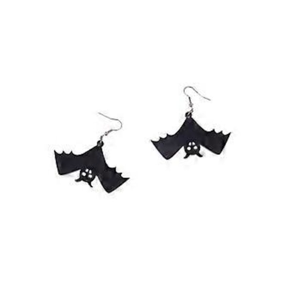 Halloween Smycken Mörkt Halloween Fladdermus Design Hängande Örhängen Goth Stil Akryl Smycken Kreativ Gåva För Kvinnor Flickor (örhängen)