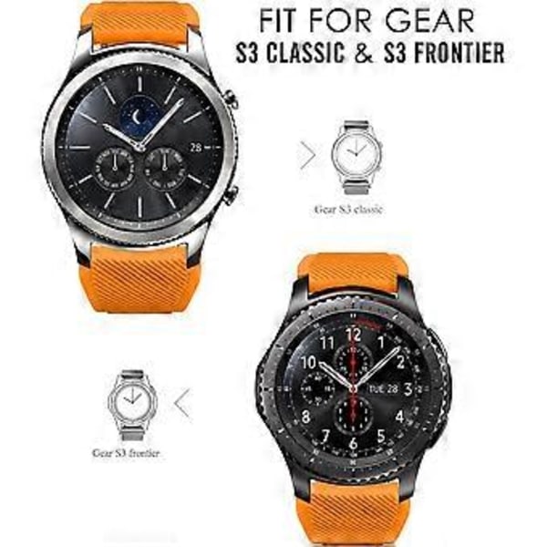 Remm som er kompatibel med Samsung Galaxy Watch 3 45mm/Gear S3 Frontier/Classic/Galaxy Watch 46mm/Huawei Watch GT2 Pro/GT 46mm/GT2 46mm/Ticwatch Pro 3, Silikon