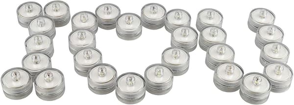 12-pack vattentäta LED-ljus för dykning Vattentät med rumpa