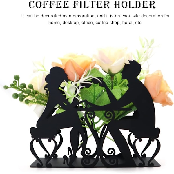 1 stk. kaffefilterholder i metal til kaffefiltre