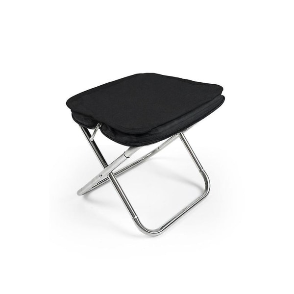 Camping stool black, foldable folding stool