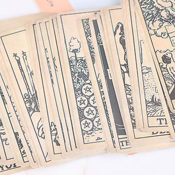 Occult Tarotkort Engelsk Version Brädspel Däck Tarotkort Öde Fest Leksak