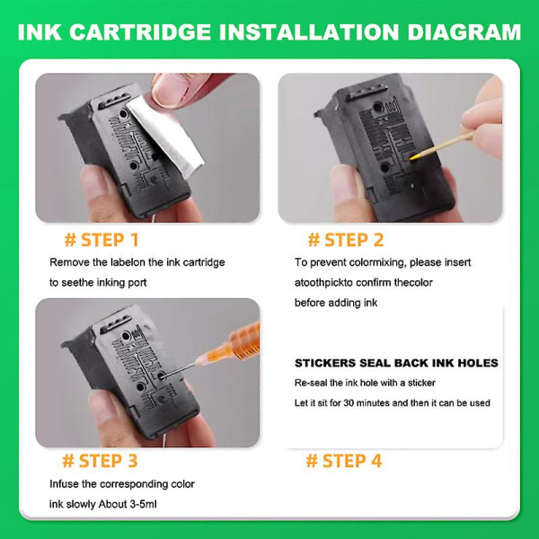 Ink Cartridge 301xl For Hp 301 Xl Remanufactured Replacement Deskjet 1000 1010 1011 1012 1050 1051 1055 1056 1050a 1Bk
