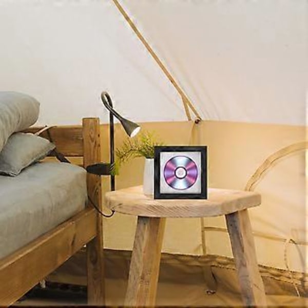 Elegant CD-ram för att visa upp DVD-skivor och foton. Stilren CD-ram för hemmet. Multifunktionell fotoram för skrivbord.