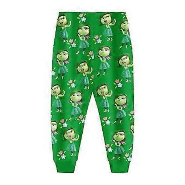 Flickor Insidan Ut 2 Pyjamas Set Avsky Cosplay Kostym Långärmad T-shirt Toppar Byxor Sovkläder Nattkläder Pyjamas Pjs Kläder -NMAOV( 7-8 År)