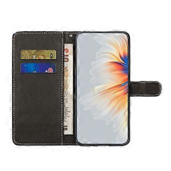 För Xiaomi Redmi Note 13 4G Mobilskal Läder 3D Mönster Magnetiskt Fodral (Leopard)