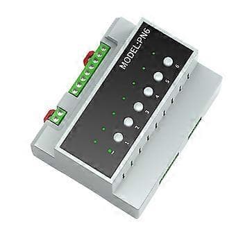 Tuya Smart Zigbee 6CH Relä Switch Modul Fjärrkontroll Apparat Kontroll Modul Stöder 3-Vägs Mo