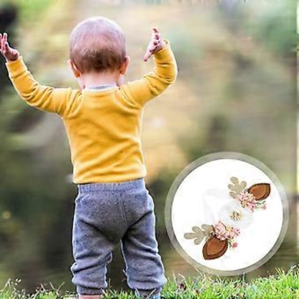 Jule Hårbøjle Gevir Hårbøjle Hjortehorn Hårbøjle Elg Ører Hårbøjle Elastisk Hårbøjle til Baby