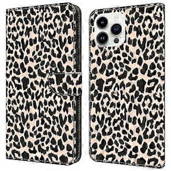 Skal till iPhone 16 Pro Mönstertryckt Skyddande Fodral TPU+PU Läder Flip Telefonfodral (Stil A)