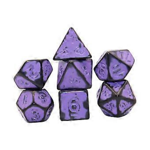 7x Monitahokasnoppasarja Juhlapalvelukset Juhlapelinopat D4~D20 Kortille (Amarantti)