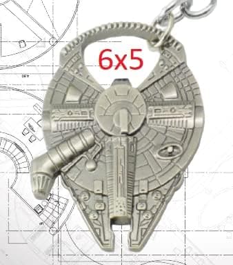 Han Solo's Millennium Falcon - Flaskeåpner formet som romskip