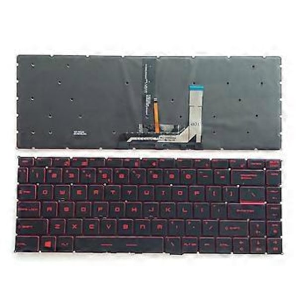 Laptop Tangentbord US Layout Bakgrundsbelyst Knappsats för MSI GF63 Thin 9SC Ersätter