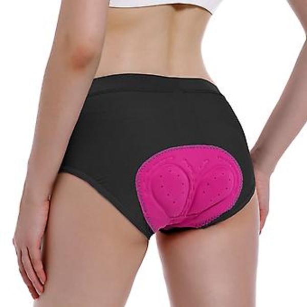 Dame 4D Polstrede Sykkeltruser Sykkelshorts Sykkeltruser for Dame -GSL L rosa