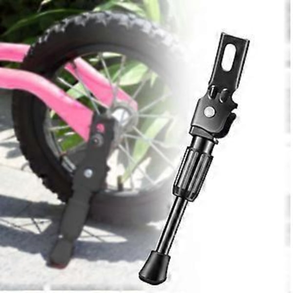 Cykelstøtteben til Børnecykel, Fodstøtte i Legering til Mountainbike, Robust Udendørs Cykelstøtte, Cykelholder, Sidestøtteben (sort 20 tommer)