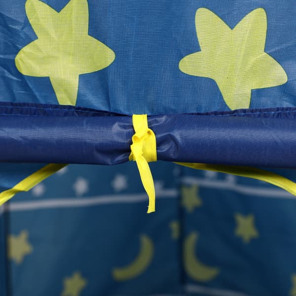 Blått barnspel tält inomhus utomhus