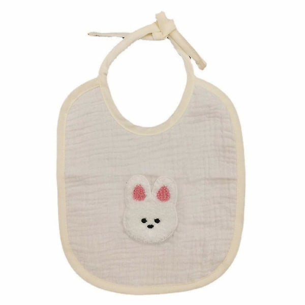 Unique 7.48x8.66" Cotton Drooler Bib With Embroidery For Babies Toddler