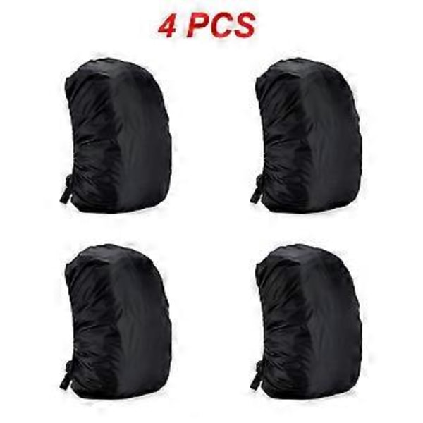 1~8 kpl 35-80L Nylon-reppu Sateen- ja pölynkestävä suojus Vedenpitävä suojus Ulkoilun kiipeilyyn Vaellukseen Vuoristovaellukseen Reppu-suojus (Musta 80L 4 kpl)
