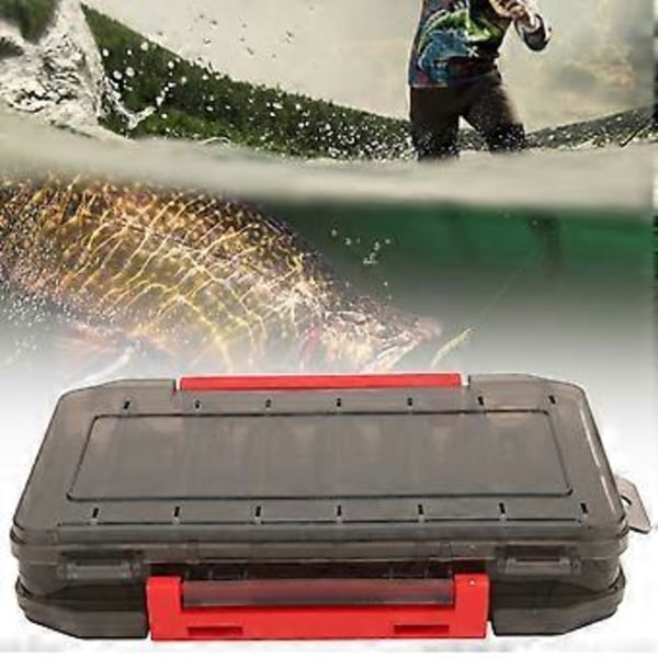 Dobbeltsidet Fiske Agnsboks Beholder Fiskegrej Lokkeboks Etui Tilbehør L( )