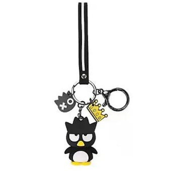 Kawaii Sanrio Nyckelring Kuromi My Melody Lanyard Nyckelring Cartoon Mini Dockhängande Dekorationer Present (Badtz-Maru)