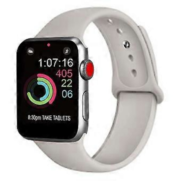 Armband | Typ C - Kompatibel med Apple iWatch Silikonarmband - 38/40mm Small Size - Pebble Färg
