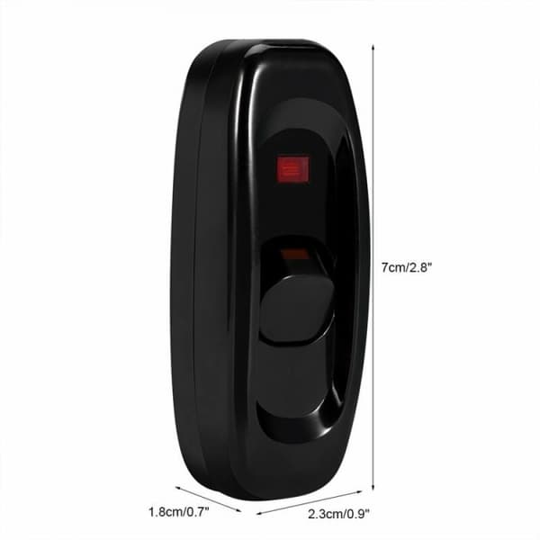 Belysning Kompakt Vippebryter Strømbryter AC 250V 10A Inline På/Av De