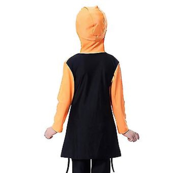 Barn Flickor Muslimsk Islamisk Baddräkt Simdräkt Modest Burkini Heltäckande Hög Kvalitet (1-2 År Orange)