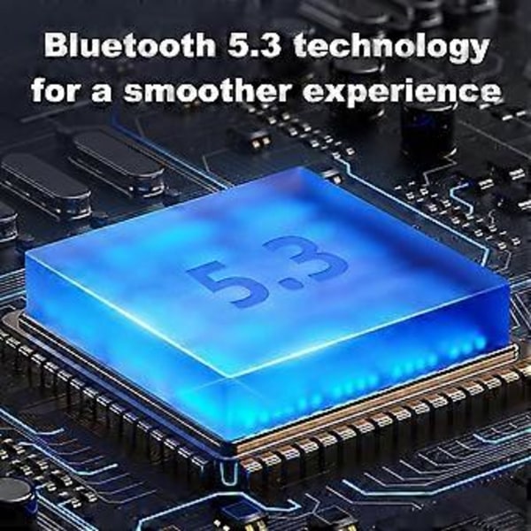 Vedenpitävät Bluetooth-nappikuulokkeet, Stereo Bass -langattomat nappikuulokkeet latauskotelolla ja LED-tehonäytöllä urheiluun