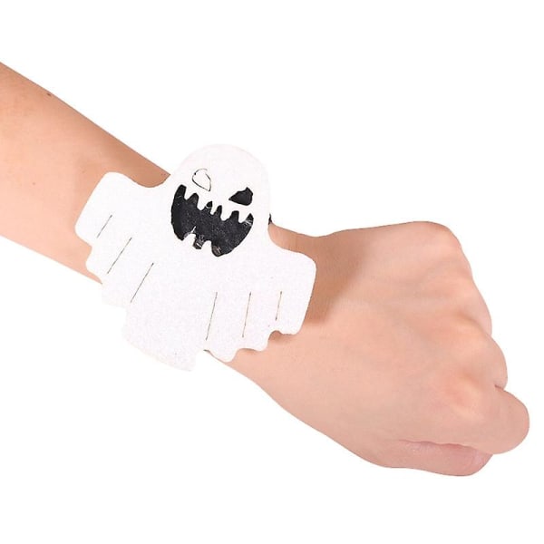 25 st Halloween Pop Ring Armband Spökfestival Present Festdekorationer White Ghost