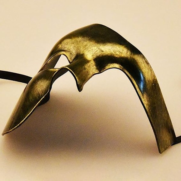 (svart guld)vintage Maskerad Mask Phantom Of The Opera Enögd Halv