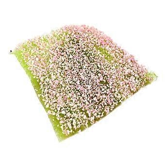 Græsrede Model Simulation Turf Terræn Model Kunstgræs til Tog (pink)