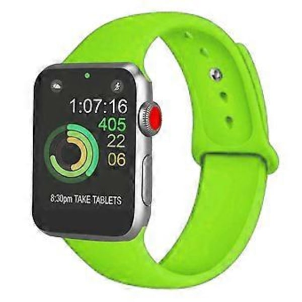 Ranneke | Type C - Yhteensopiva Apple iWatchin kanssa - Silikoniranneke - 38/40 mm Pieni koko - Vihreä