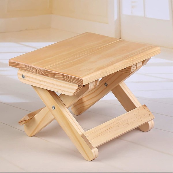 Solid Wood Foldable Step Stool, Kids Wooden Stool, Portable Stool For Kitchen