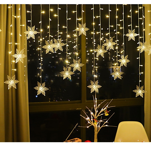 Lämmin Valkoinen LED Lumivyöhyke Valot 2m*1m 8 Tilaa 5V USB Jouluvalot
