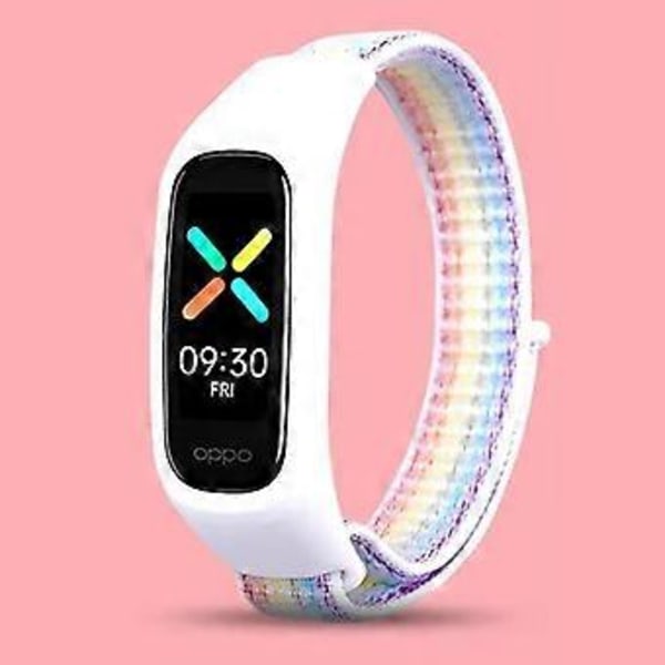 Nyloninen kellonranneke, säädettävä älykellon ranneke OPPO Band Style/EVA Limited Edition -malleille - Monivärinen (Monivärinen)