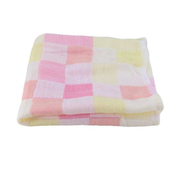 Fyrkantiga handdukar Bomullsgaze Rutig handduk Barnhaklappar Daglig användning Handdukar för barn