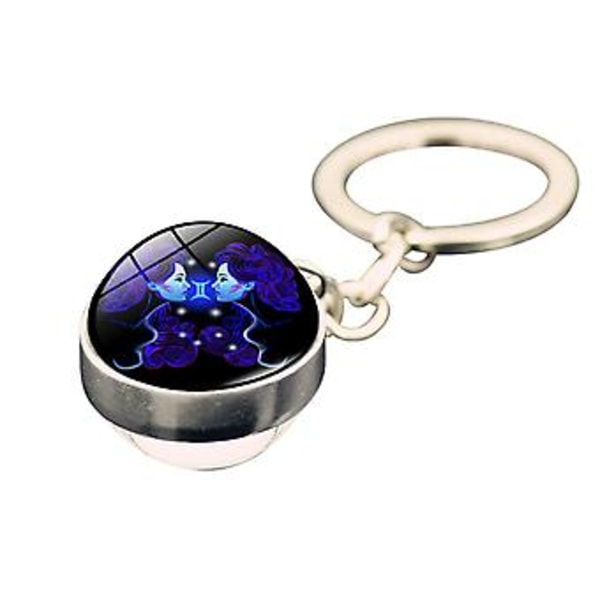 Nyckelringar & Nyckelkedjor Mode Kristall Ornament Glaskula 12 Divination Time Nyckelkedja Smycken  I