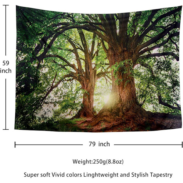 Forest Tapestry Nature Tree Tapestries, Extra Large Oversized Ta