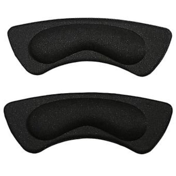 1 Par Sticky Fabric Sponge Grips Anti-abrasion Skor Bakhäl Foder Skydd Innersula Pads (Svart)
