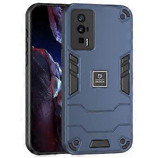 For Xiaomi Poco F5 Pro 5G/Redmi K60 5G/K60 Pro 5G Deksel 2-i-1 Hybrid Beskyttende PC+TPU Telefondeksel (Stil A)