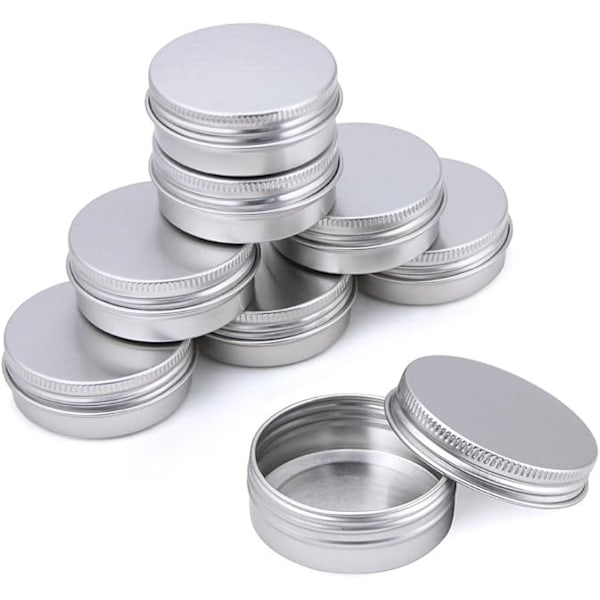20ml 40*18mm 30 stk. Aluminiumkrukke med låg Kosmetiske dåser Runde Cont
